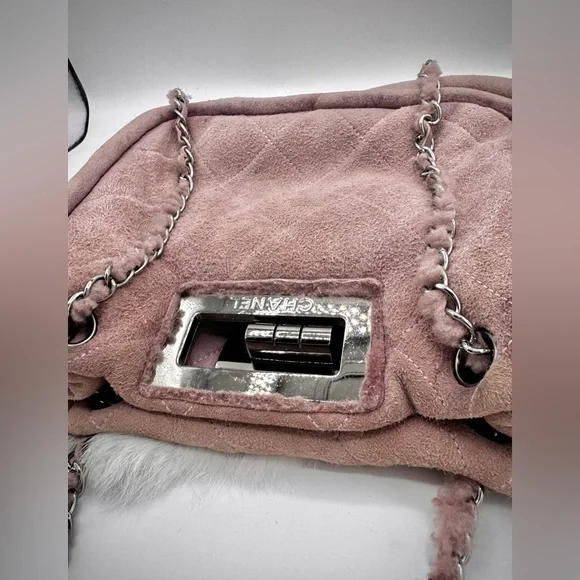 CHANEL Shearling Quilted Mademoiselle Tote - Picture 10 of 15